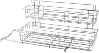 Metaltex Schrankauszug mit 2 Ablagen Limpio 443445