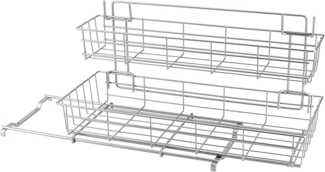 Metaltex Schrankauszug mit 2 Ablagen Limpio 443445