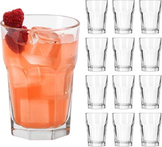 LIBBEY Gläser-Set Beverage Glas -GIBRALTAR-, 355 ml, Ø 8,5 cm, H: 12,5 cm, 12er Set, 12-tlg, Glas, hochwertig verarbeitet, im modernen Design