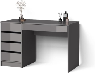 Livinity® Schminktisch Imola, Grau, ohne Spiegel