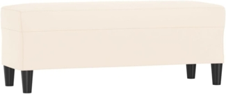 vidaXL Sitzbank Creme 100x35x41 cm Samt 349429