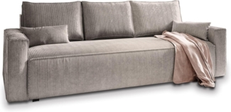 Masseno Sofa MENI mit Schlaffunktion, Schlafsofa, Couch mit Bettkasten