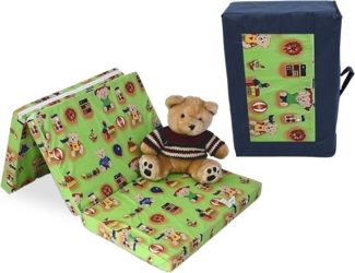 Best For Kids Reisebettmatratze inkl. Transporttasche 60x120 cm, grün