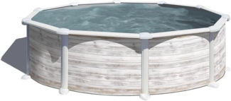 Groenlandia Stahlwandpool Rund - 350 x 132 cm