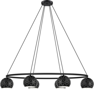 Eglo 98456 Pendelleuchte CANTALLOPS E14 6X40W schwarz L:115cm B:52cm H:110cm