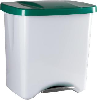 Denox Ecosystem Abfalleimer, 50 l Zentimeter Verde y gris claro