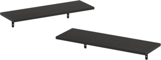 Furinno Rossi Schweberegal zur Wandmontage, 60 cm, Metropolitan Pine
