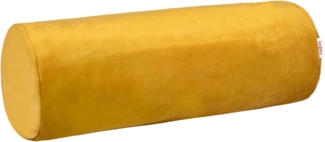 Nackenrollen Hülle ca. 15x40 cm curry-senf beties "Samt&Sonders"