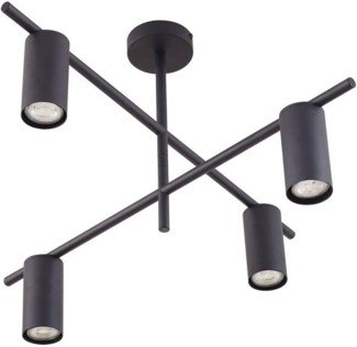 Lindby Deckenleuchten Marilou, Metall, Schwarz IP20, 1 x 10 W LED