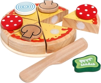 Happy People 45020 - Holz-Pizza, 14 Stück