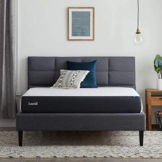 LUCID Kaltschaummatratze 180x200 cm, Weich H2 Matratze, 20cm hoch – mit atmungsaktivem Gelschaum & Bambuskohle – Rollmatratze für einfachen Versand
