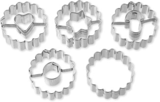 Dr. Oetker 5er Mini-Linzer Ausstecher-Set