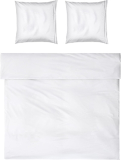 Möve Bettwäsche Möve Noblesse Bettwäsche Set, Satin, 2 teilig, mit eleganten Biesen