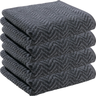 REDBEST Handtuch Handtuch "Palmdale" 4er-Pack, Frottier (4-St), Walk-Frottier gemustert