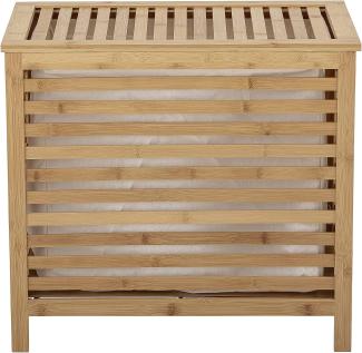 Bloomingville Aden Wäschekorb Natur Bambus Wäschebox Wäschetruhe Aufbewahrung dänisches Design