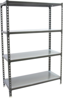 Simonrack Schwerlastregal, Lagerregal, 150 x 120 x 50 cm, Metallregal, Kellerregal, Biegestelle 200 kg, 4 Fachböden, Anthrazit/Verzinkt - Simonclick