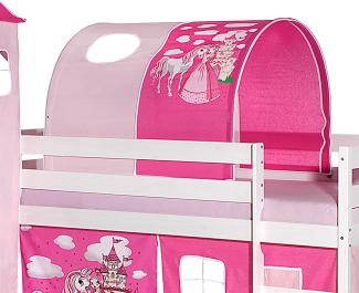 Idimex 'Prinzessin' Tunnel für Hochbett pink/rosa