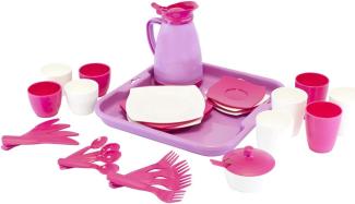 Wader Quality Toys Service auf Tablett 34-teilig, Girls