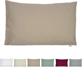 Kissenbezug ca. 40x60 cm Jersey plaza-taupe beties "BasicSoft"