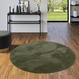 Pergamon Fellteppich Fellteppich Super Soft Pearl Rund, Rund, Höhe: 19 mm