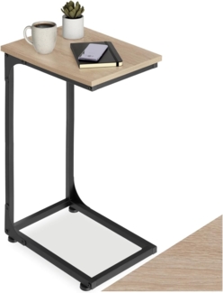 tectake Beistelltisch Couchtisch Erie 40x30x63cm (1-St, 1 tlg), Schlanker Beistelltisch im minimalistischen Industrie-Design