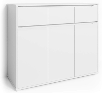 Kommode Ruben Weiß 48 x 101.6 cm mit Schubladen Vicco