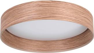 Eglo 900463 Deckenleuchte LUPPINERIA Holz braun LED 24W 3000K H:8cm Ø38cm