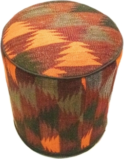 Sonderform,XS / 80 cm Ø Rund & kleiner,Mehrfarbig,Patchwork,Schurwolle,Afghanistan