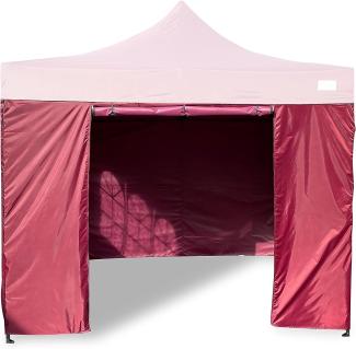 Grasekamp Seitenteile Faltpavillon Modena Premium Line 3x3m Bordeaux bordeaux