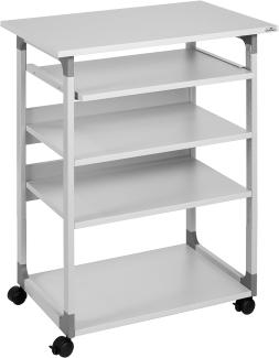 Durable PC Arbeitsstation System Computer Trolley 75VH grau