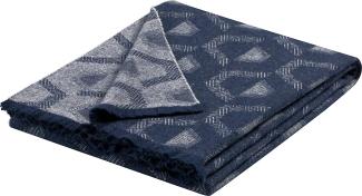 Plaid Shadow, Biederlack, mit modernem Jacquard-Design, Kuscheldecke