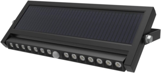 LUXULA Solar LED-Wandleuchte, 10 W, 1000 lm, PIR-Sensor, schwenkbar