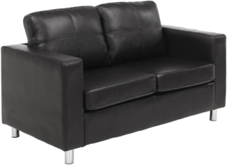 Vente-unique - Sofa 2-Sitzer - Kunstleder - Schwarz - ACKLEY