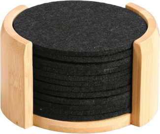 KESPER Untersetzer Filz/Bambus 12er Pack