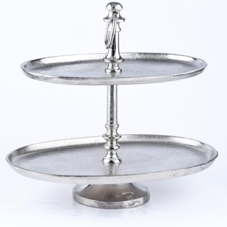 Marrakesch Orient & Mediterran Interior Etagere Etagen Etagere aus Aluminium Annika, Cupcake Ständer modern Tischdeko, Handarbeit