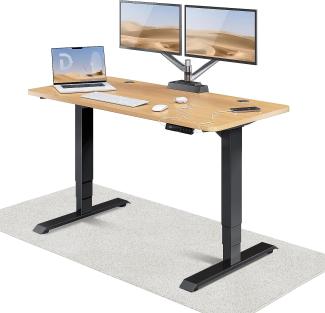 Höhenverstellbarer Schreibtisch (140 x 70 cm) - Schreibtisch Höhenverstellbar Elektrisch mit Flüsterleisem Dual-Motor & Touchscreen - Hohe Tragfähigkeit - Stehtisch von Desktronic