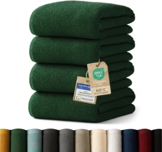 Blumtal Handtücher Premium Set, weich und saugstark in 50x100 cm, Frottee (4-St), in Premium Qualität 500 g/m²aus 100% Baumwolle