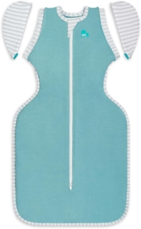 Love To Dream Übergang Pucksack Ecovero – Schlafsack für Babys in Übergangsphasen aus nachhaltigem Ecovero-Gewebe - Sicheres und bequemes Schlafen - Ideal für ruhige Nächte, Large (8.5-11kg), Marine
