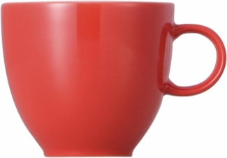 Thomas Sunny Day Espressotasse, Mokkatasse, Porzellan, New Red / Rot, Spülmaschinenfest, 80 ml, 14722