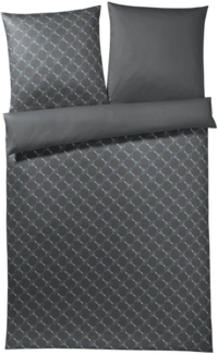 JOOP! 'Cornflower Gradiant' Bettwäsche, Baumwolle, Graphit, 140x200 cm + 70x90 cm