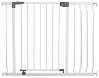 Dreambaby G9501 Liberty Treppenschutzgitter / Türschutzgitter-Set - 1 Gitter + 1 Verlängerung (passend 75cm-100cm) weiß