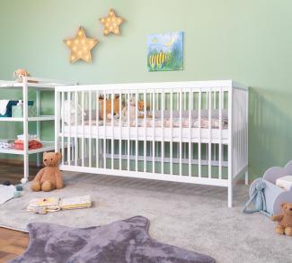 Babybett TONI 60x120 cm weiß