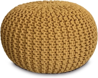 Amagohome Sitzhocker Strickhocker Pouf Ø45 o. 55cm Bodenkissen Sitzpouf XXL Baumwolle nachh