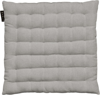 LINUM PEPPER Elegantes Sitzkissen 40x40 cm, 100% Baumwolle, Maschinenwaschbar, Hellgrau