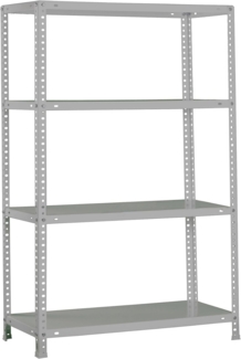 Simonrack Schwerlastregal, Lagerregal, 150 x 110 x 50 Metallregal, Kellerregal, Biegestelle 90 kg, 4 Fachböden, Grau - Comfort