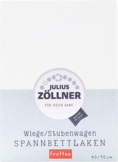 Julius Zöllner Spannbetttuch Frottee weiß 90/40