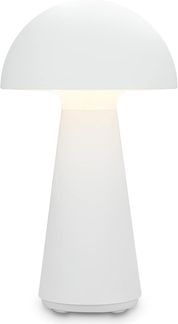 Briloner LED Akku-Tischleuchte Fungo weiß 28 x 16 cm warmweiß