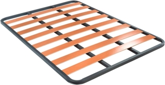 Duérmete Online - Lattenrost Basic Struktur 30x30 mm ohne Füße, Stabilität und Robustheit, Stahlrohr 30x30 mm, Epoxidfarbe grau, 150x190