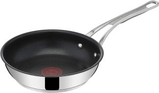 Jamie Oliver by Tefal Cook's Classics Bratpfanne 24 cm, Antihaftversiegelung, Induktionstauglich, Backofenfest, Edelstahl, Genieteter Griff, E3060435