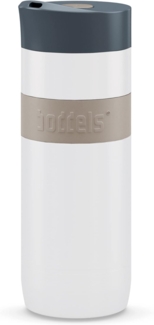 Boddels Thermobecher Koffje, 370ml, taupe/weiß